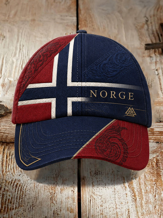 Unisex norsk fotballsupporter-kultur og heiarop kunsttrykk lue