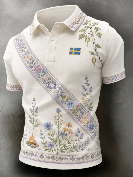Herrepologenser med kunsttrykk til minne om svensk midtsommer og nasjonaldag