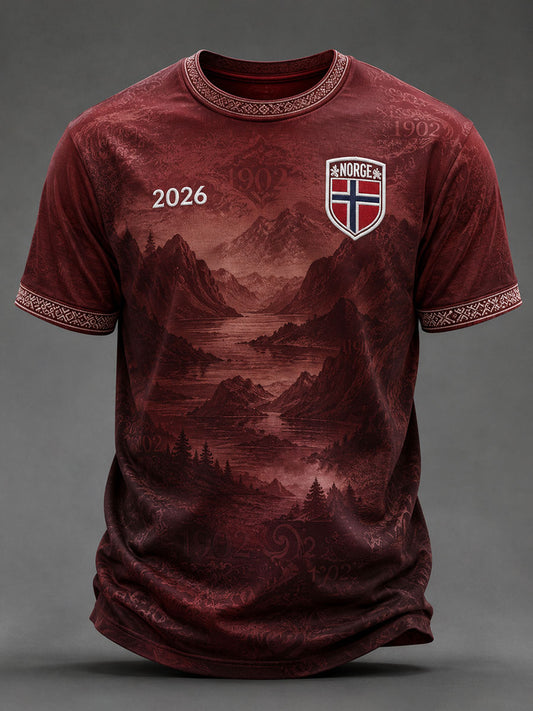 Herrefotball-T-skjorter fra Norge