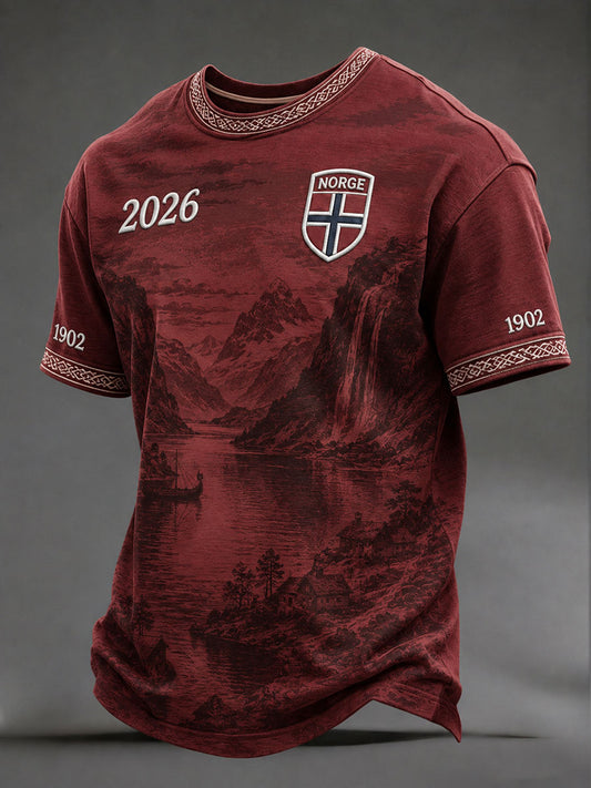 Herrefotball-T-skjorter fra Norge