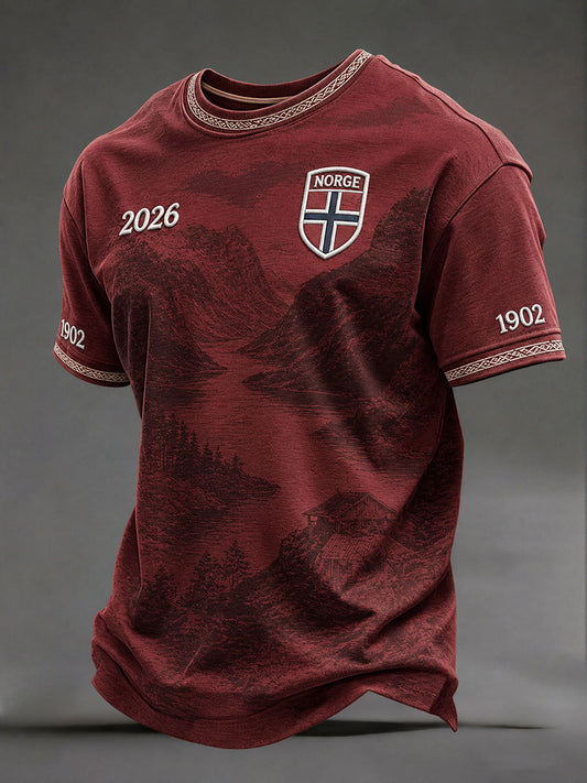 Herrefotball-T-skjorter fra Norge