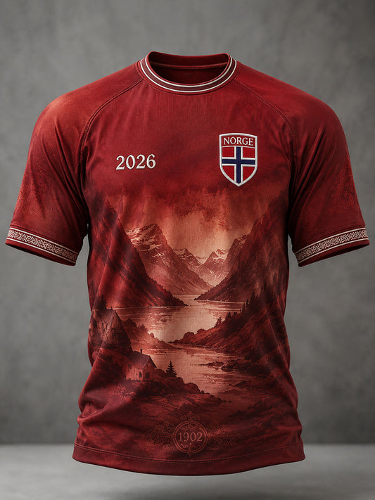Herrefotball-T-skjorter fra Norge