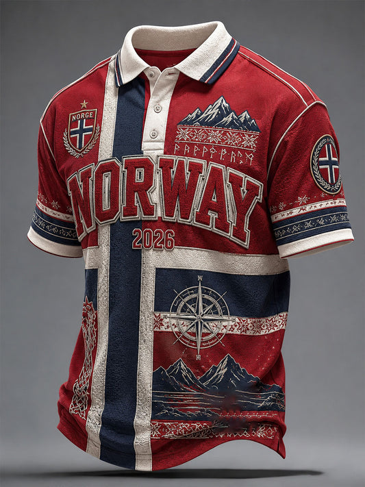 Norge fotballskjorte i sportstil Unisex