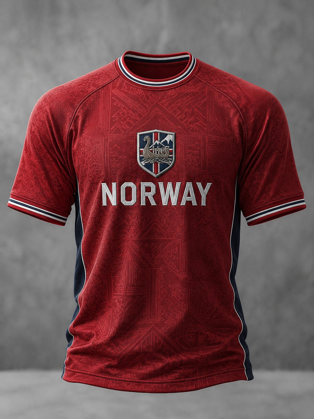 Menns Norge Fotball T-skjorte med trykk