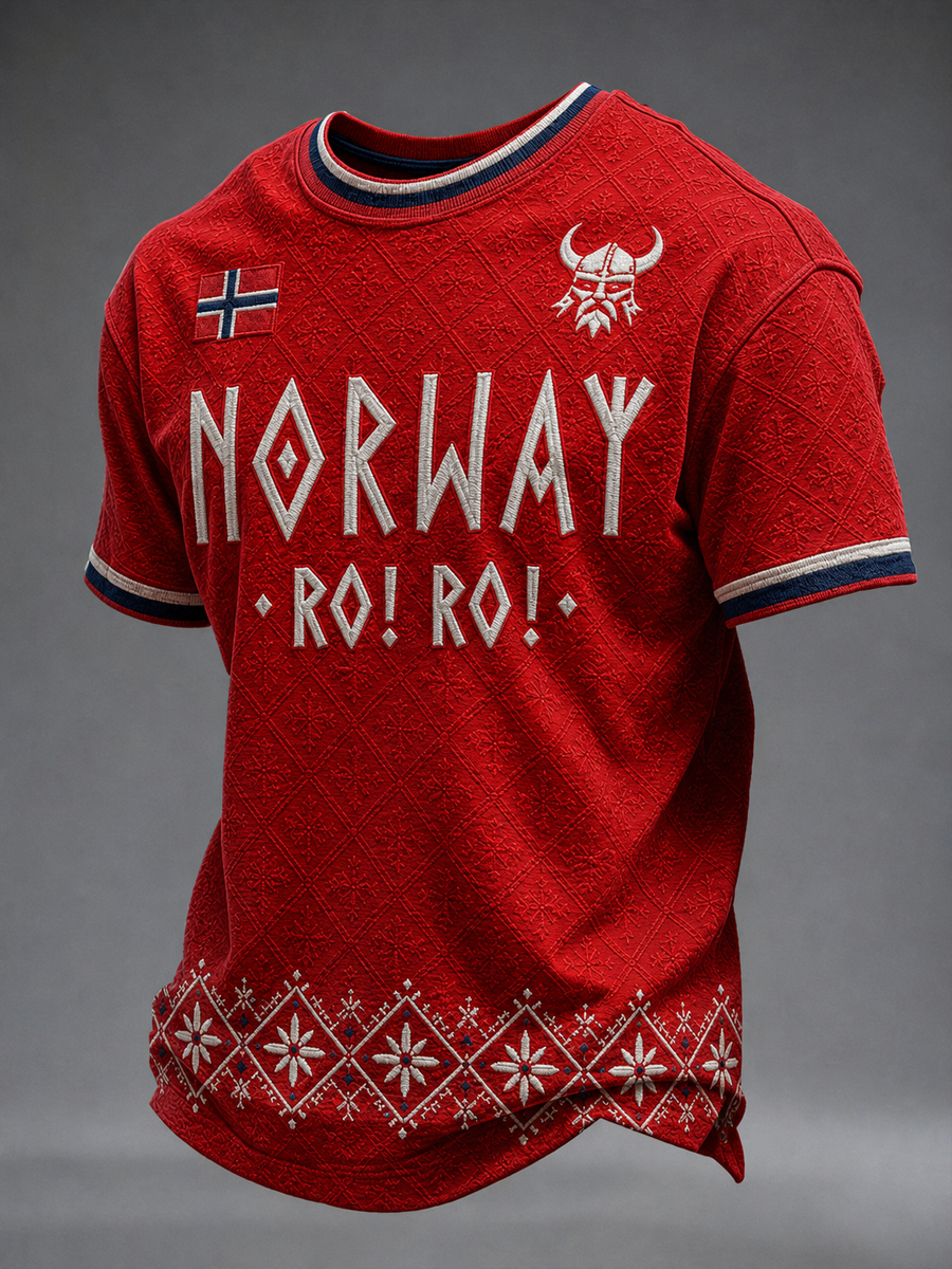 Men's Ro! Ro! Norge korte ermer t-skjorte