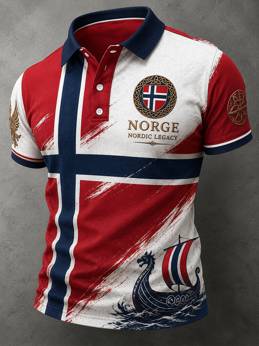 Retro nordisk vikings-stil grafisk skørt