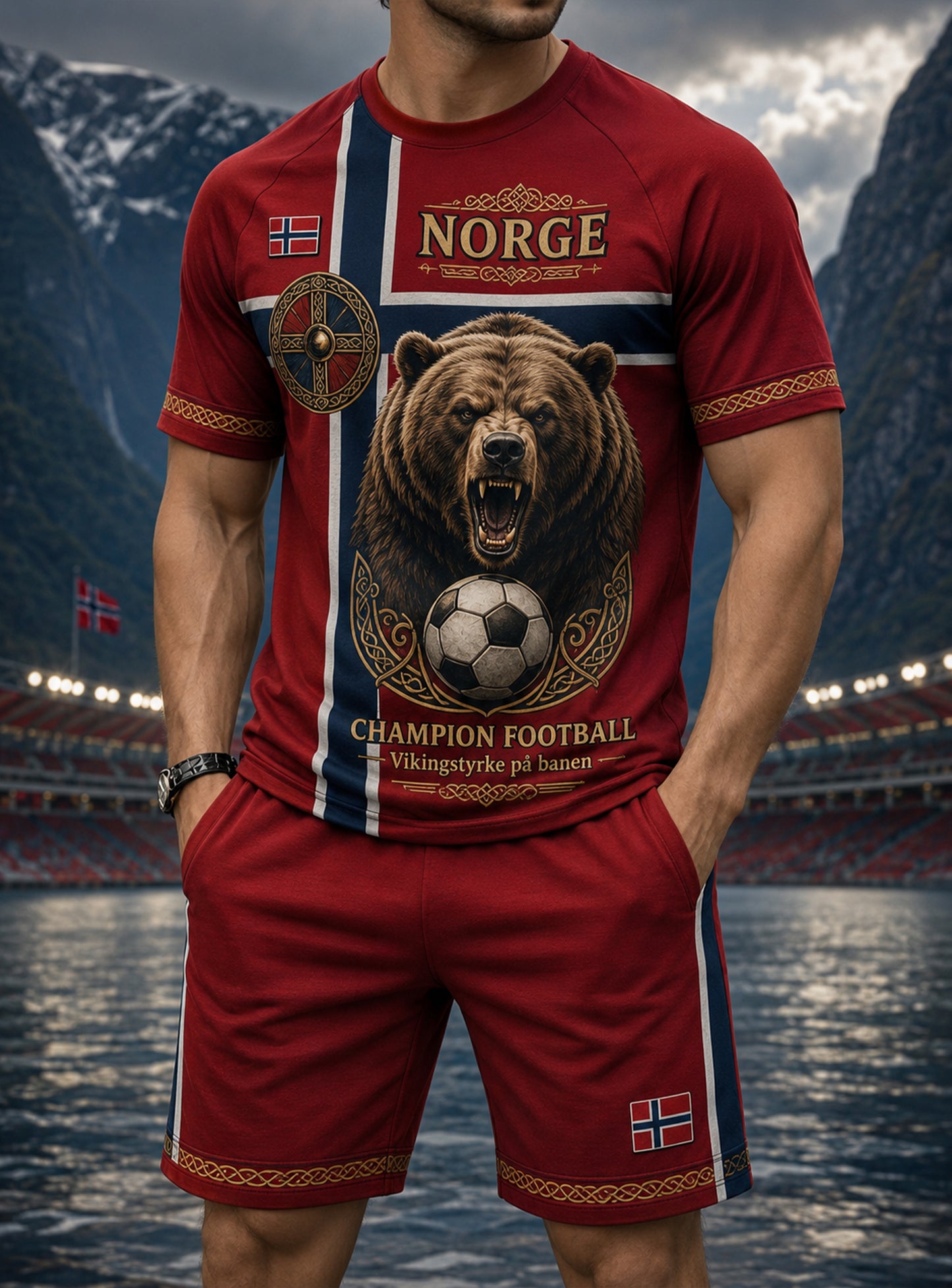 Norsk vikingtema kunst for menn