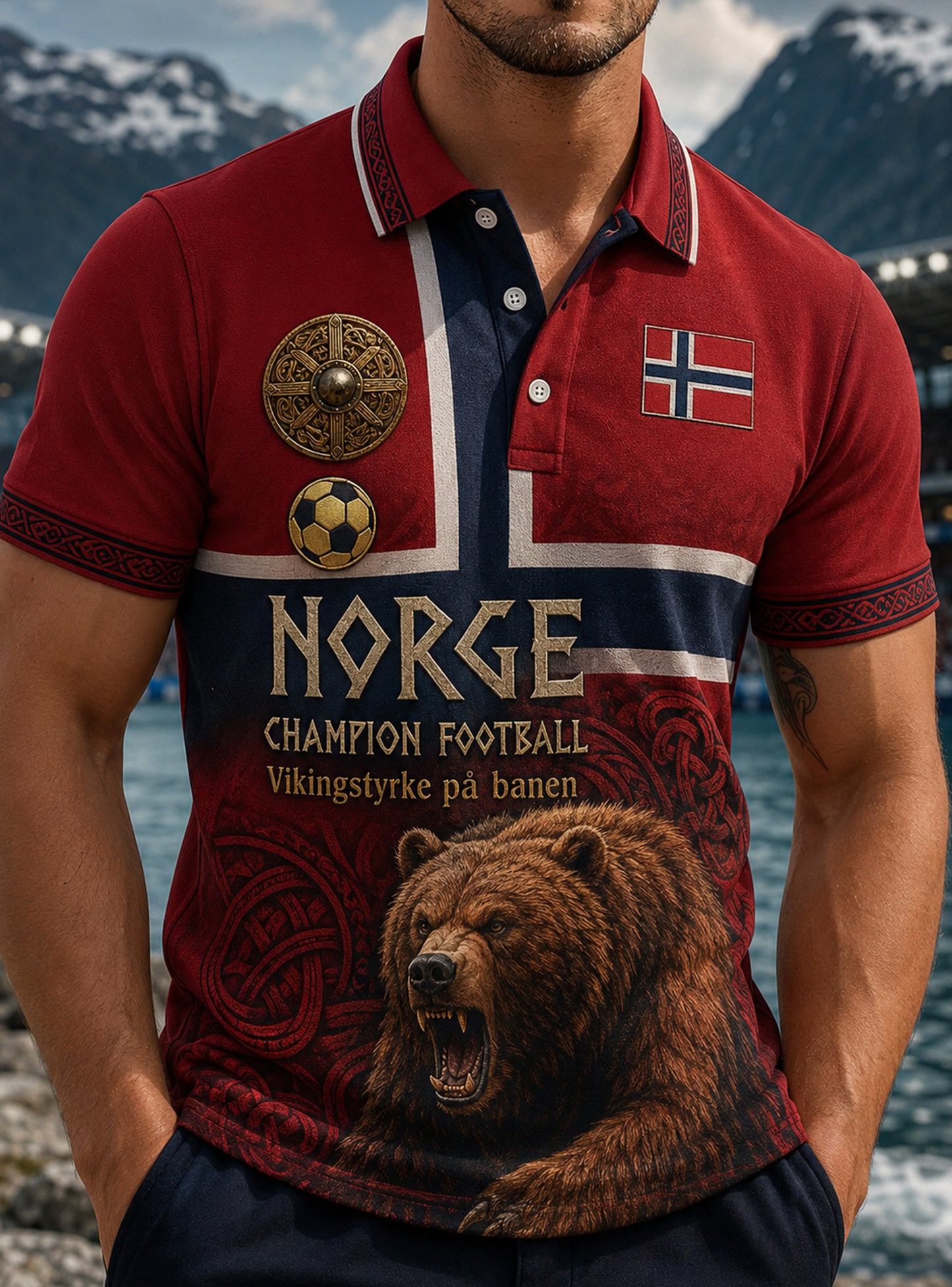 Norsk vikinge-insspirert kunst for menn