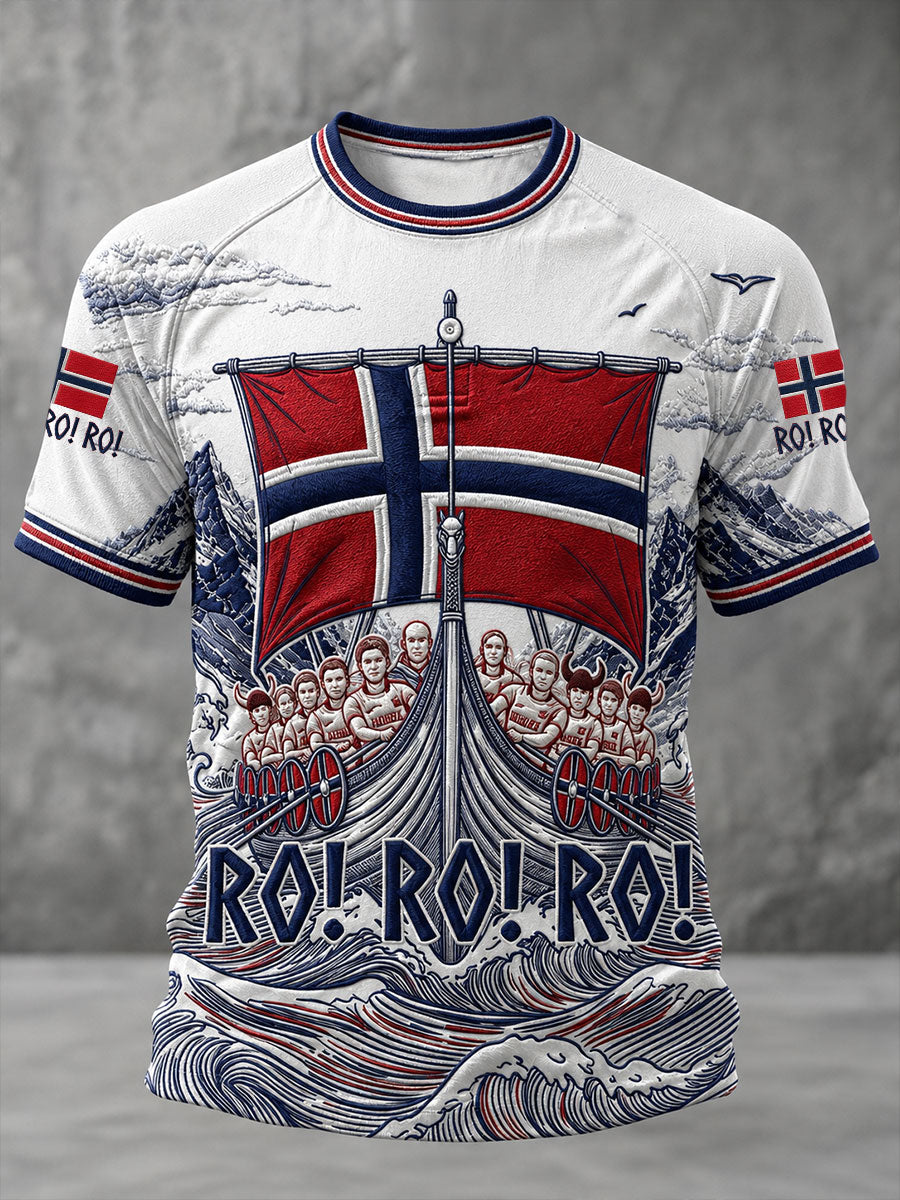 Menns Ro! Ro! Ro! Kortærme T-skjorte