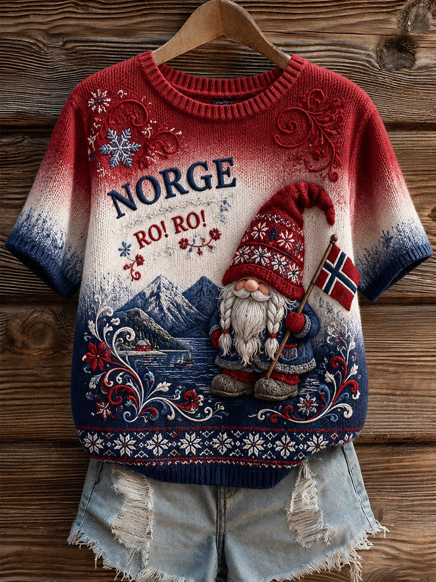 Retro norsk RO! RO! T-shirt