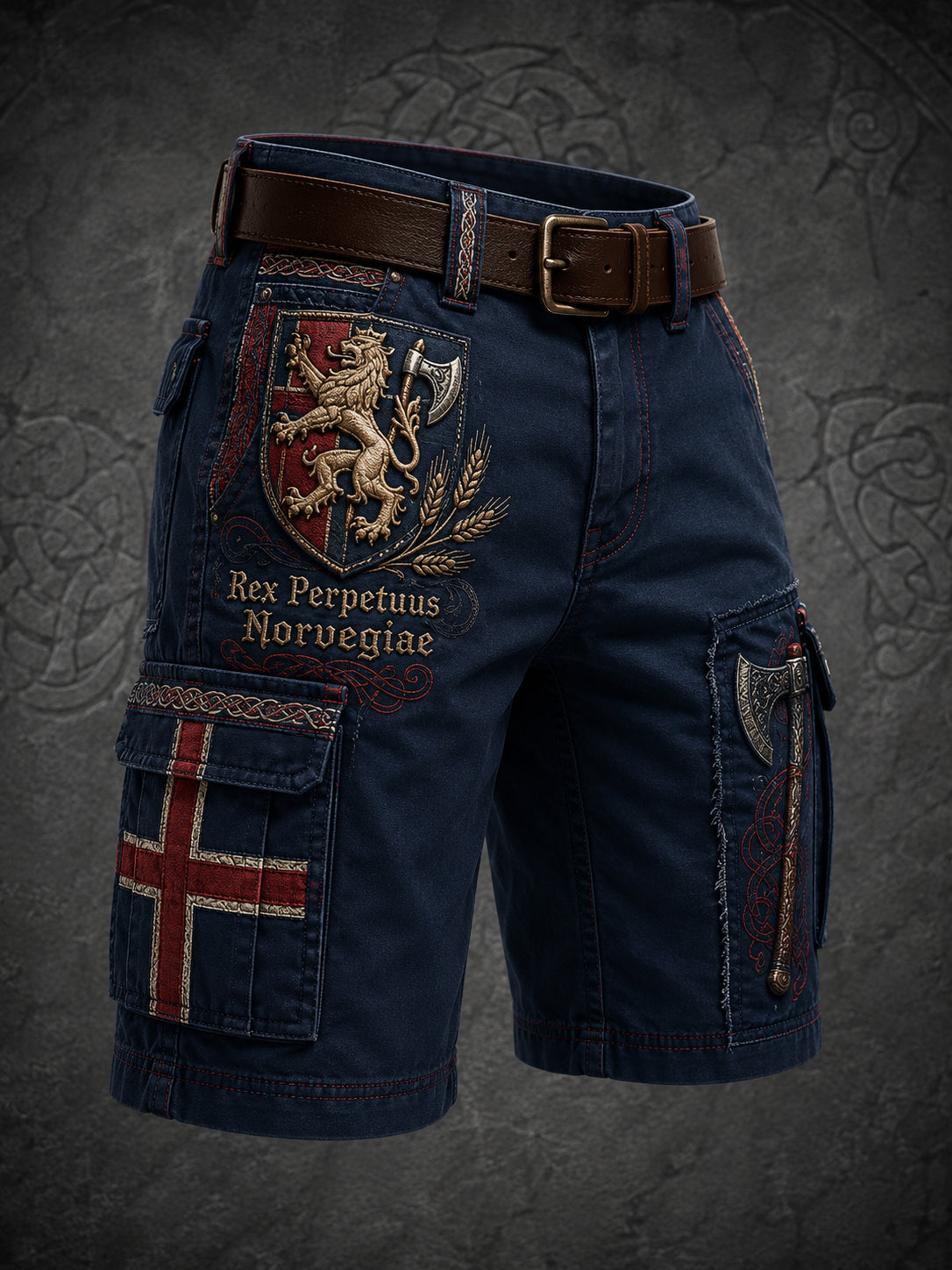 Herrer St. Olavs dag-hyllest kunsttrykk shorts