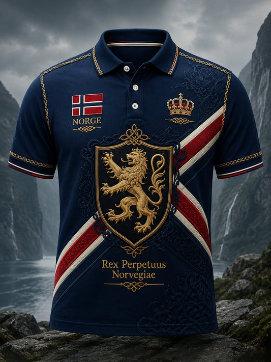 Minekunst for menn St. Olaf-dagen Skriv ut Polo: