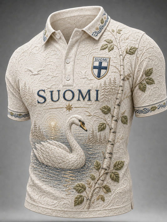 Miesten Suomi-rakkaus -lyhythihainen toppi