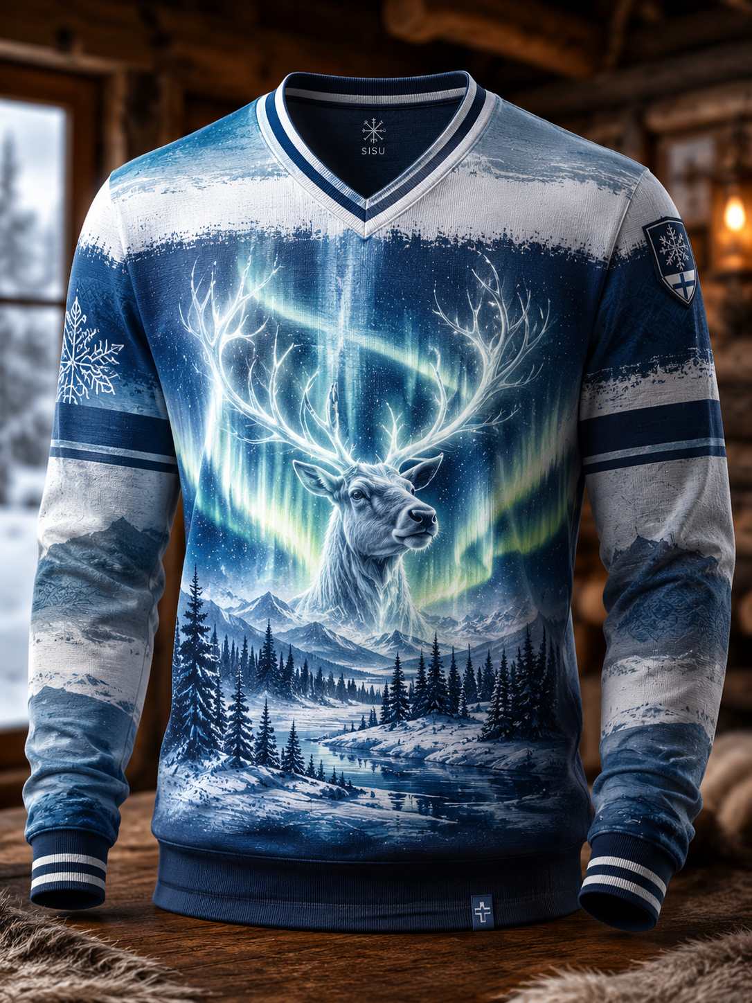 Polar ren för män Lång ärm T-shirt