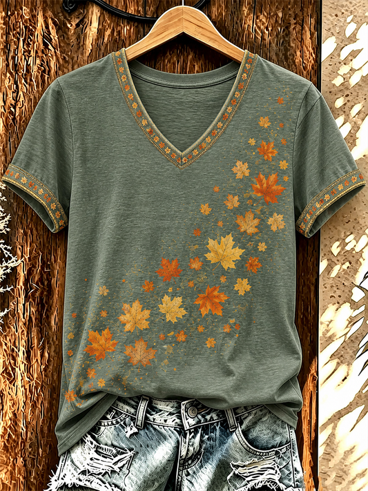 Kvinnors FALL kortärmad T-shirt
