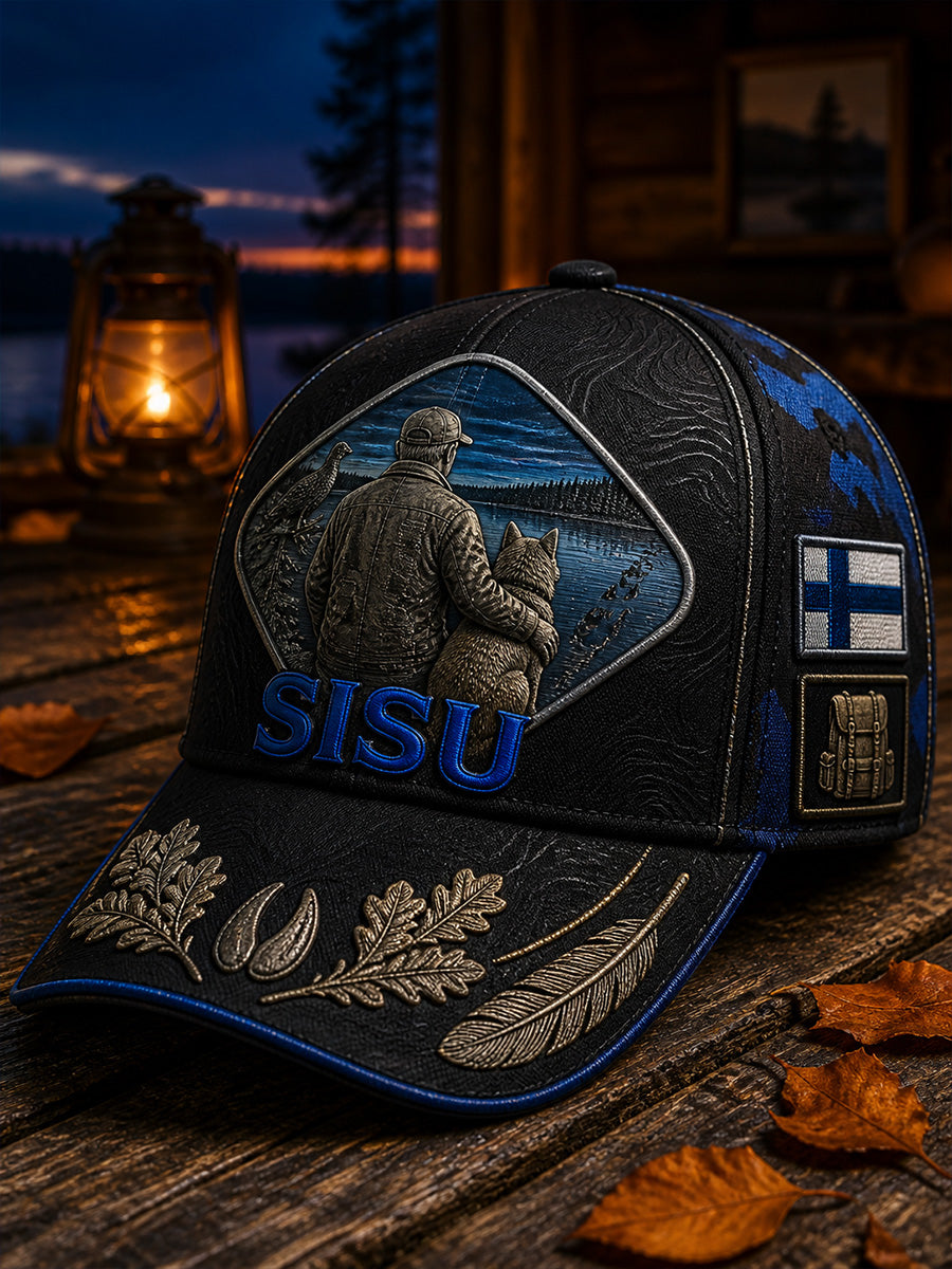 Unisex-villimyssy, jossa on vintage-henkinen suomalainen kuvitustaulu