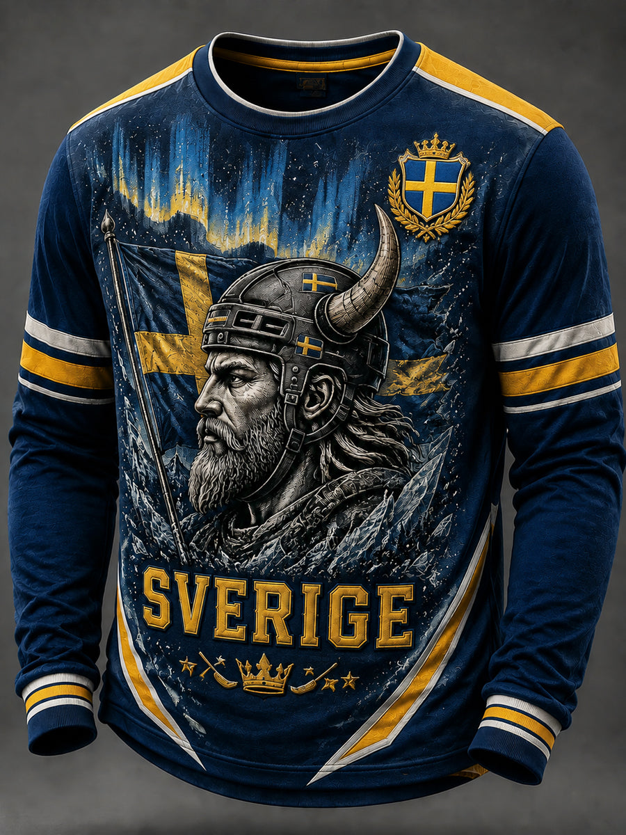 Retro Swedish Hockey Nordic Casual Sweatshirts