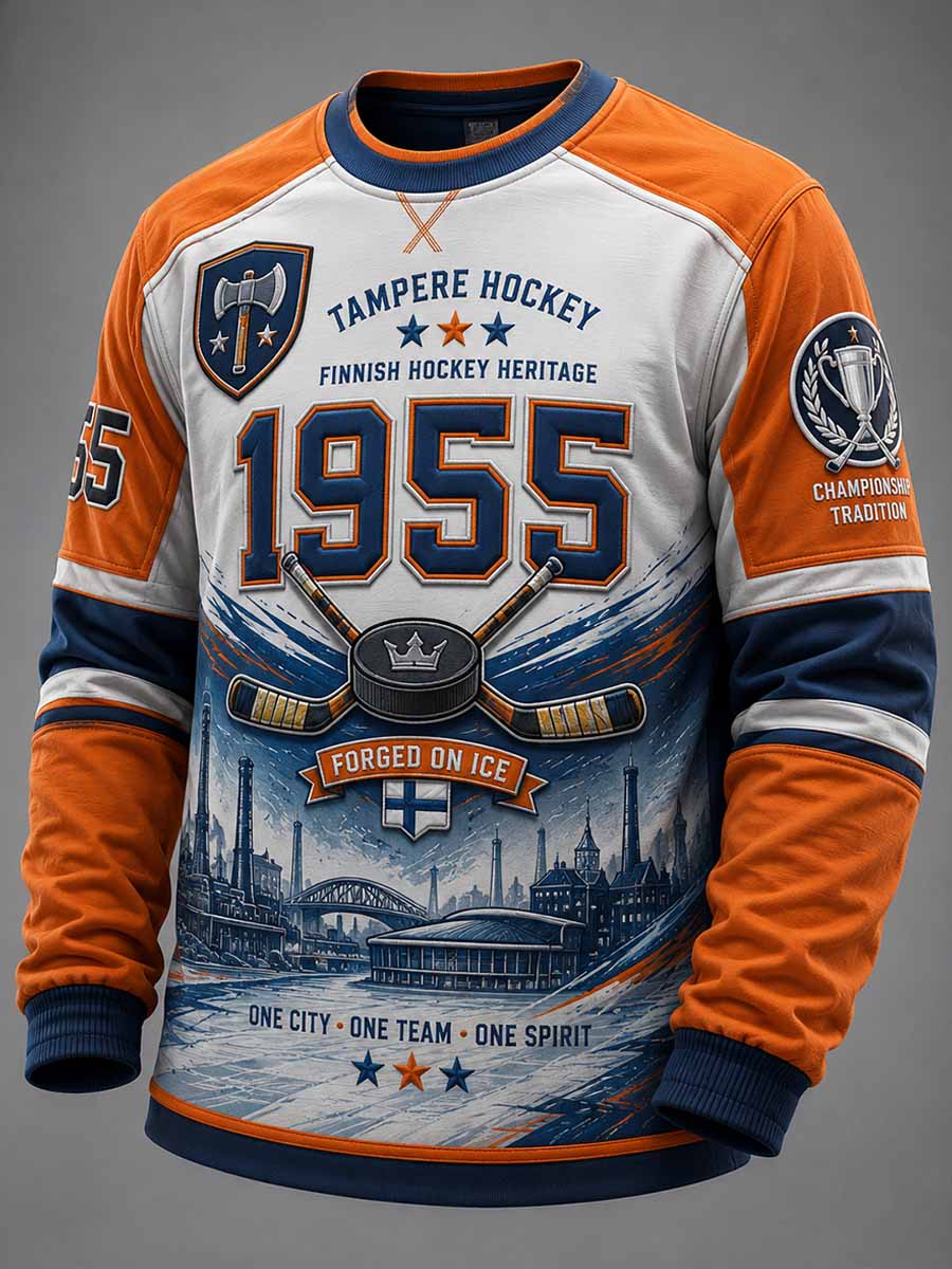 Miesten Vintage Jääkiekko Tappara 1955 muistopainopainosta