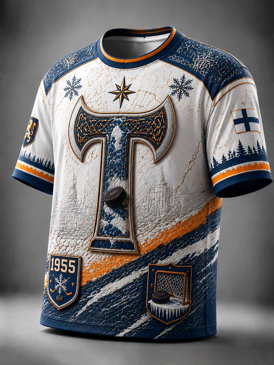 Miesten Tappara-jääkiekkojen muistokuvioinen t-paita