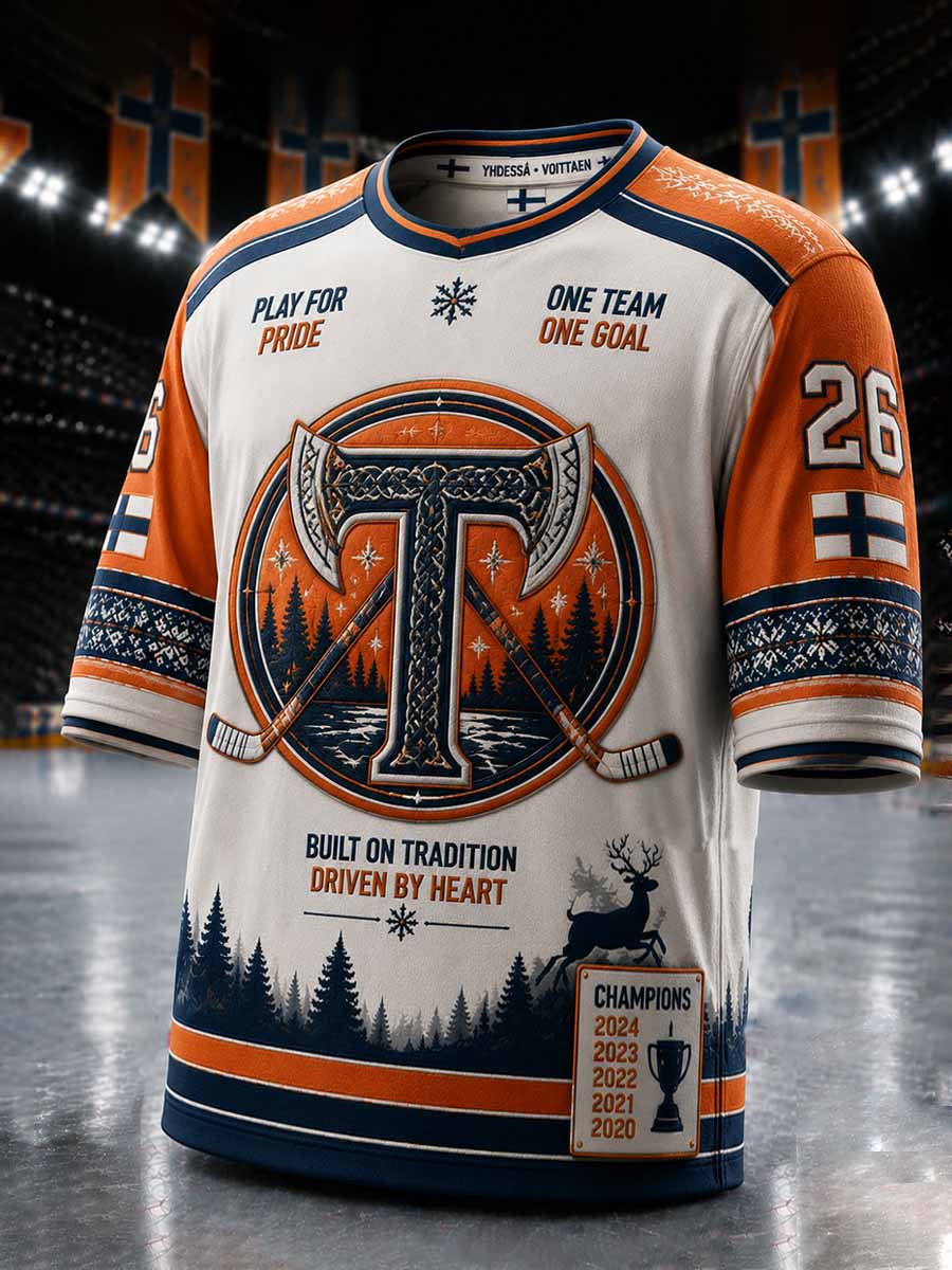 Miesten Tappara-jääkiekkojen muistokuvioinen t-paita