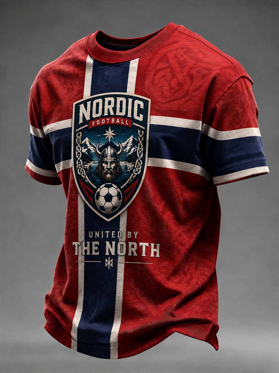 Norge fotball erindring på trykk T-shirt
