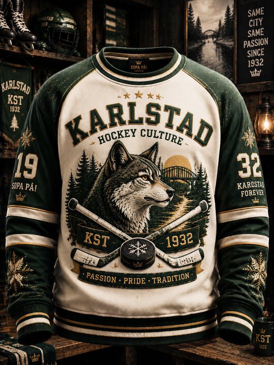 Grönvitt Forever Karlstad Hockey Sweatshirt
