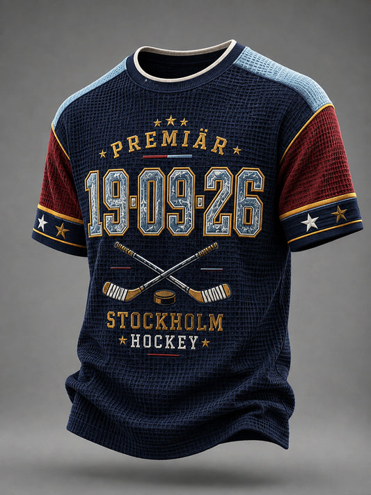 Premiärkvällen Stockholm Hockey Våffelvävd T-shirt