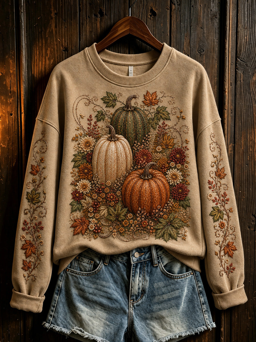 Kvinnors höst pumpa mönster Casual Sweatshirt