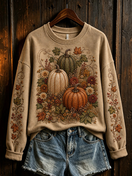 Kvinnors höst pumpa mönster Casual Sweatshirt