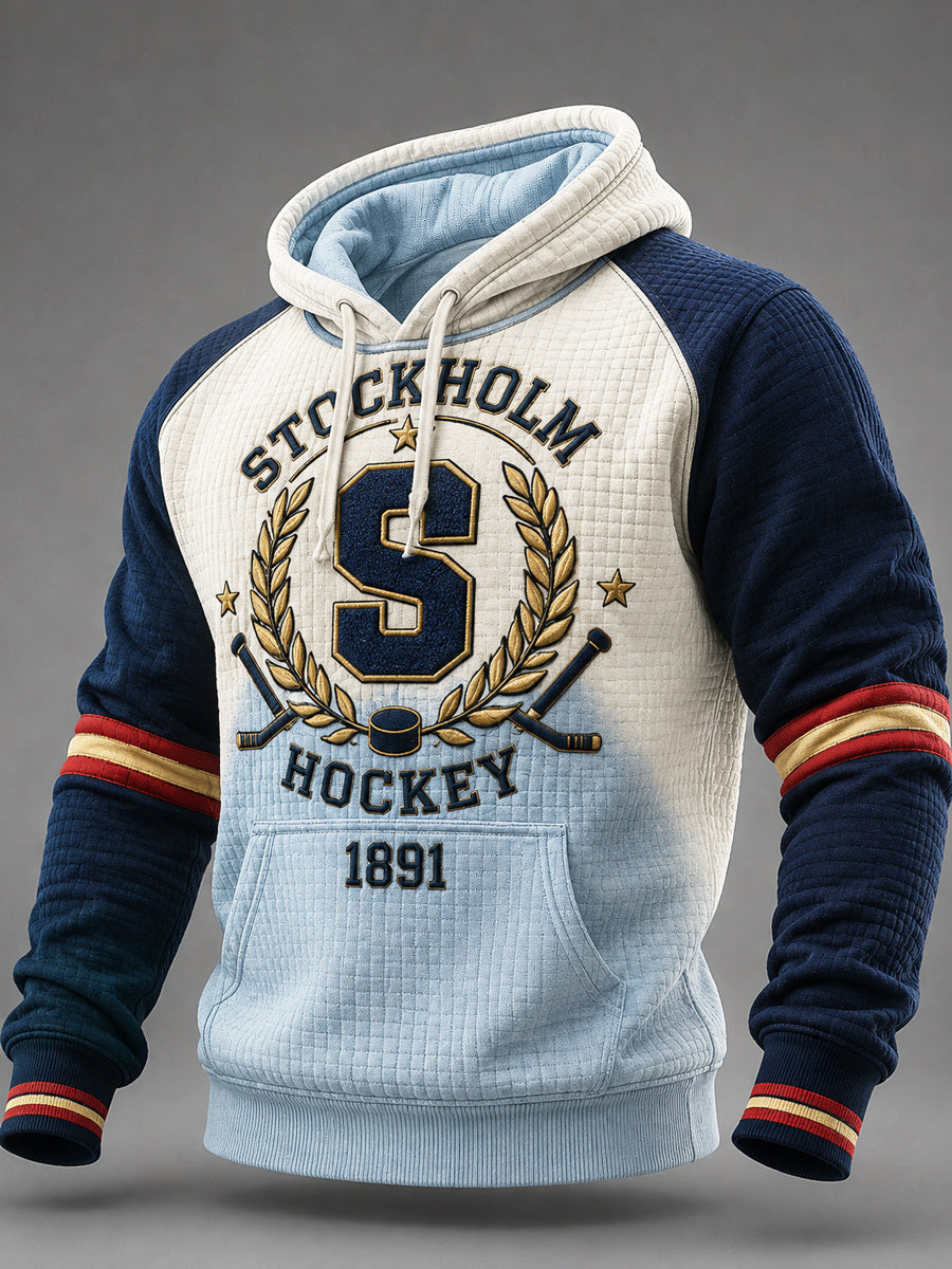 Herrtröja med mönstrad detalj från Djurgården Hockey