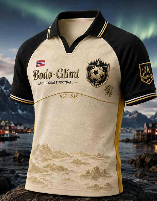 Herrers Norge fotball Bodø/Glimt poloskjorte med korte ermer