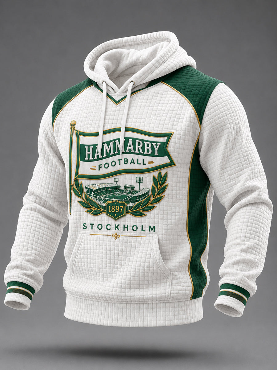 Hammarby Grönt & Vitt 1915 Fotbollsluftig Hoodie