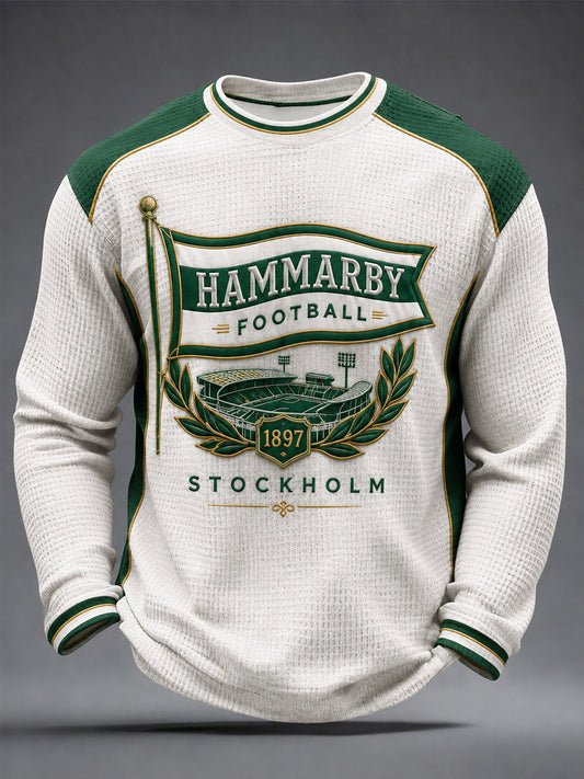 Hammarby Grönt & Vitt 1915 Fotbollsvåffelvävt T-shirt