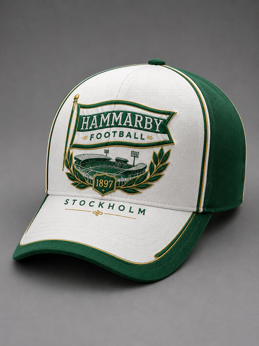 Hammarby Grönt & Vitt 1915 Fotboll Basebollkeps