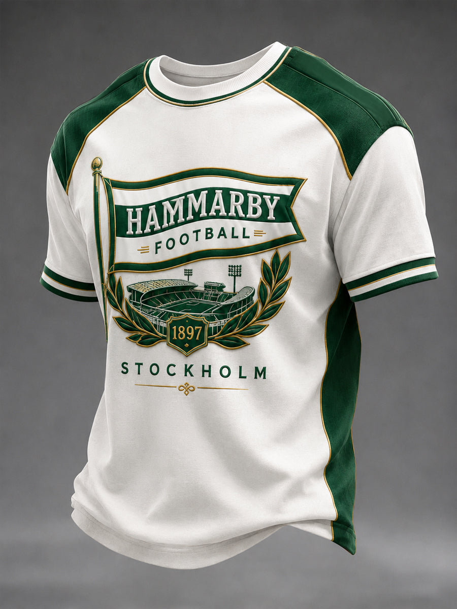 Hammarby Grönt & Vitt 1915 Fotbollskasualt T-shirt
