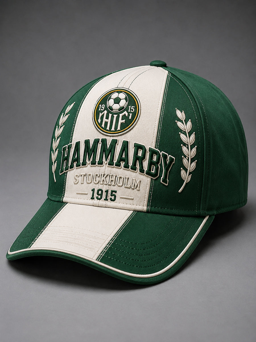 Hammarby Grönt & Vitt 1915 Fotbollskasual Basebollkeps