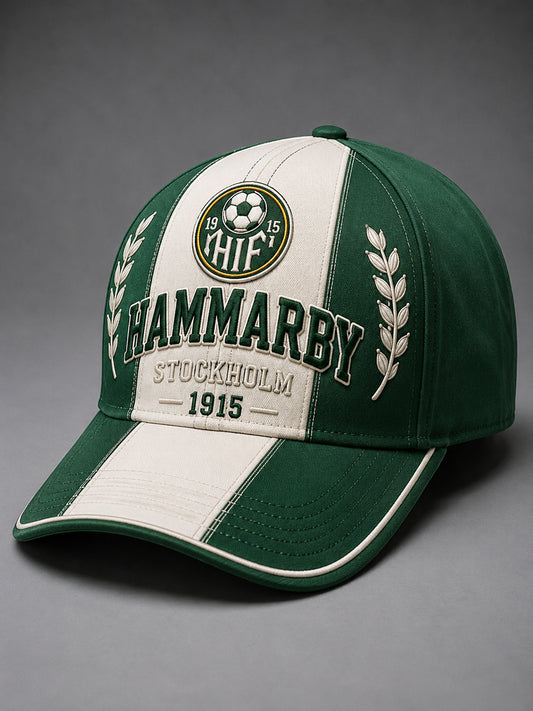 Hammarby Grönt & Vitt 1915 Fotbollskasual Basebollkeps