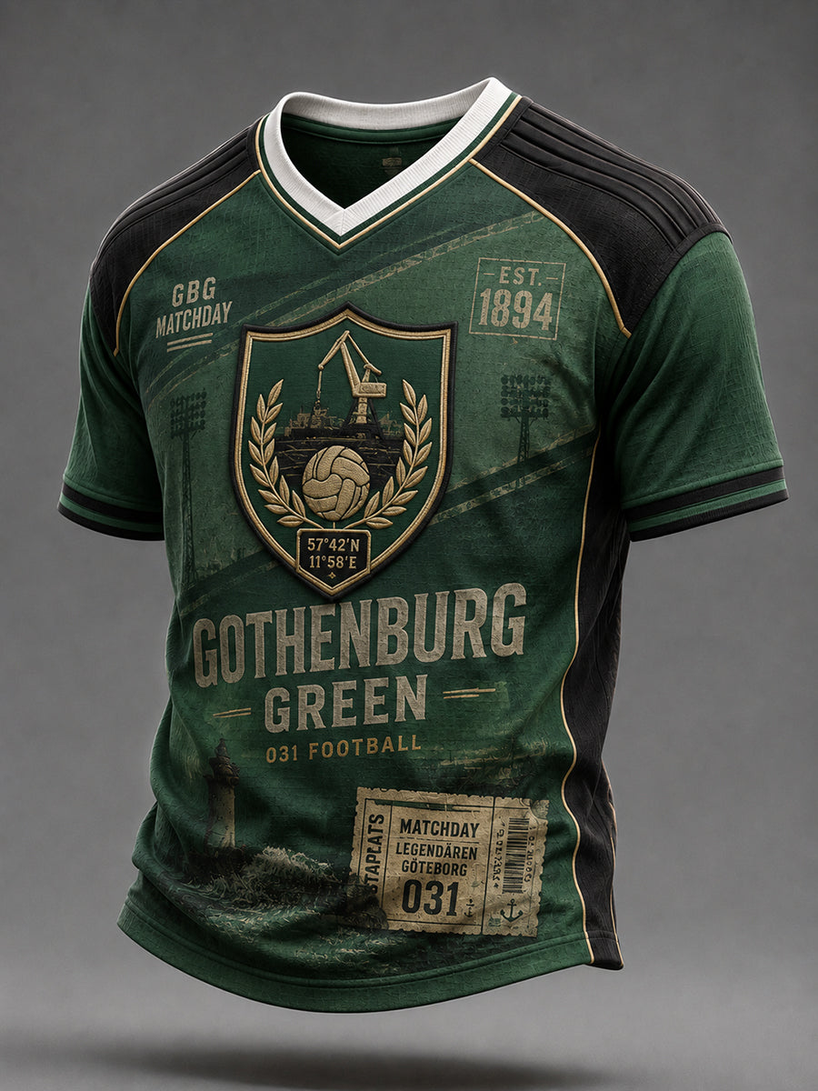 Herrarnas Gais-lärlingar T-shirt med V-ringning