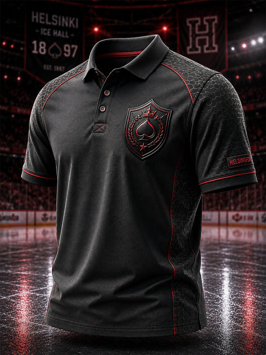 Miesten retro HIFK Suomi-kiekkopolo-paita