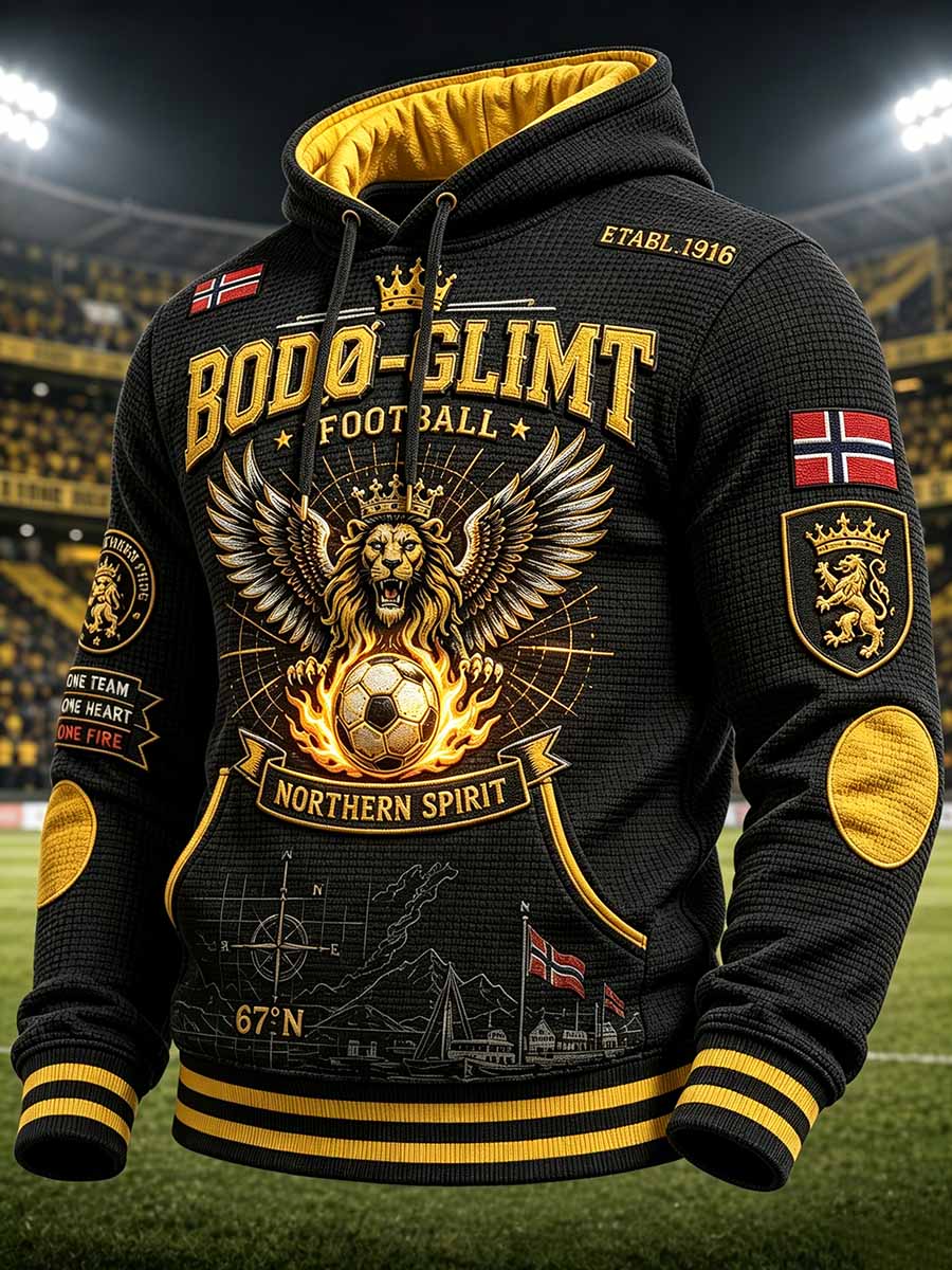 Grafisk trykk-sweatshirt for herre med Bodø Glimt fotballag