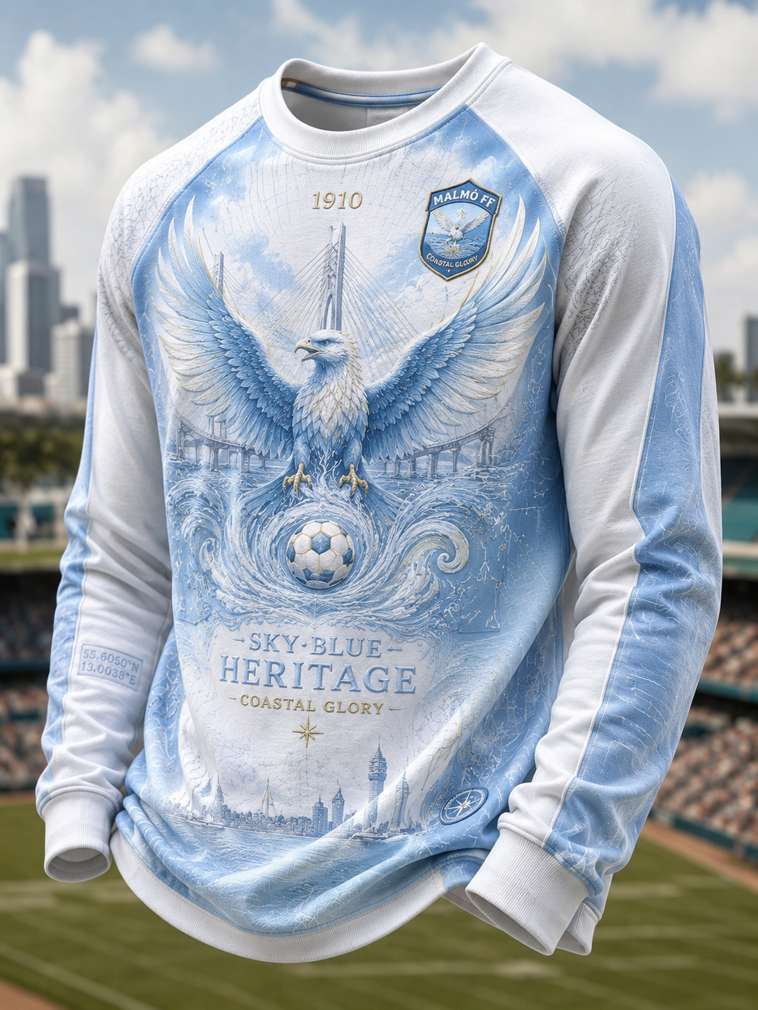 Mäns Malmö FF Lång ärm T-shirt