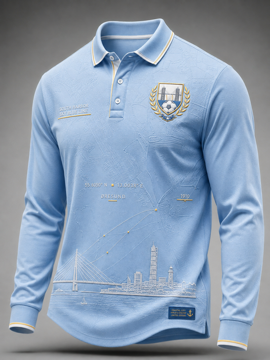 Mäns långärmad Malmö FF Polo tröj