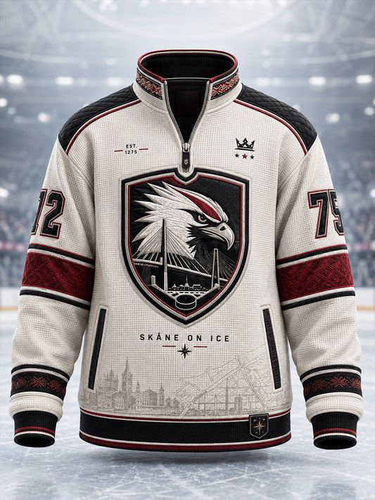 Herrarnas svenska ishockeytröja Malmö Redhawks Fans Lover Våffeltröja med lång ärm
