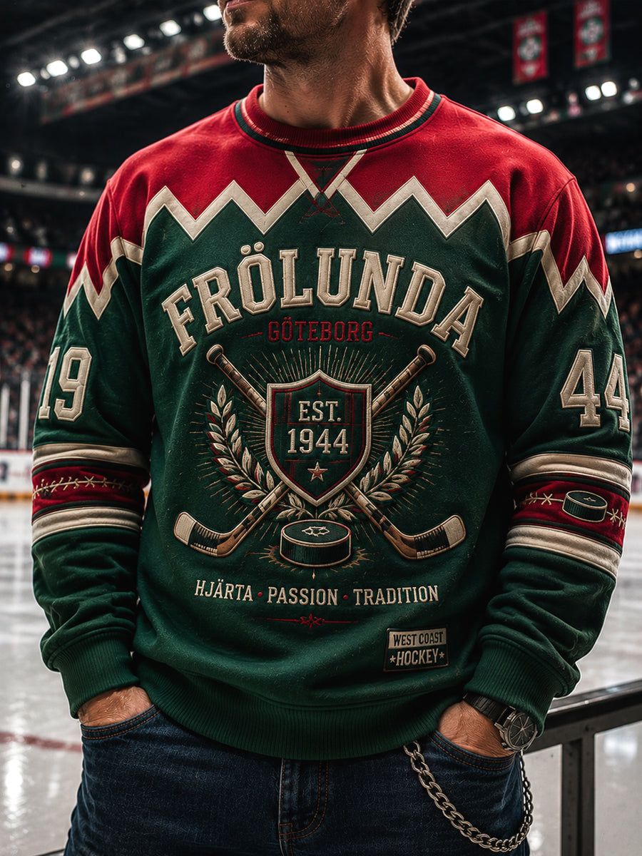Herrarnas Frölunda HC klassiska rödgröna hockeytröja