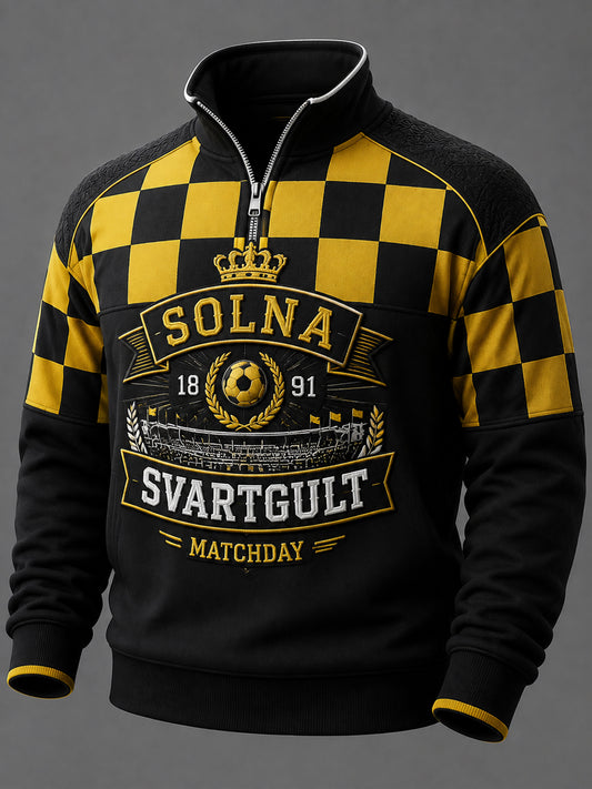 Herrtröja i AIK Solnas traditionella stil från 1891