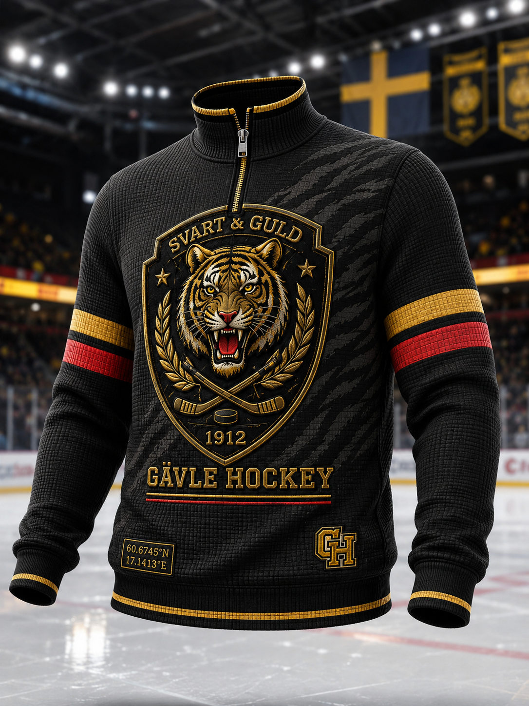 Herrarnas svenska ishockeylag Brynäs IF-linne med lång ärm