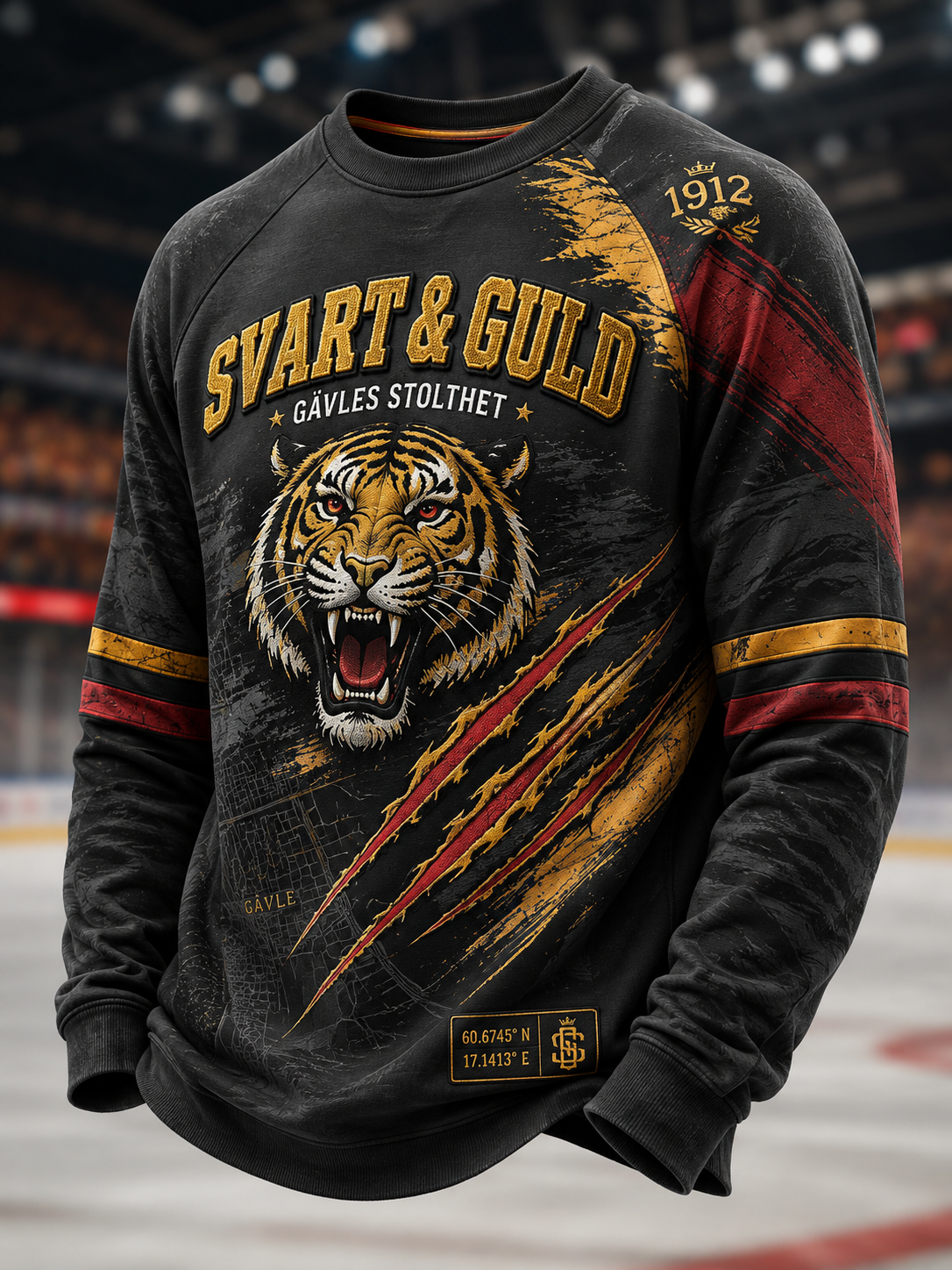 Herrarnas svenska ishockeylag Brynäs IF-linne med lång ärm