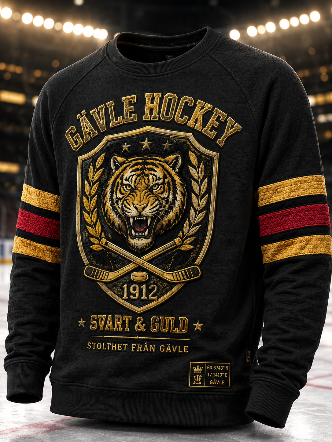 Mäns svenska hockey Team Brynäs Om Lång ärm T-shirt