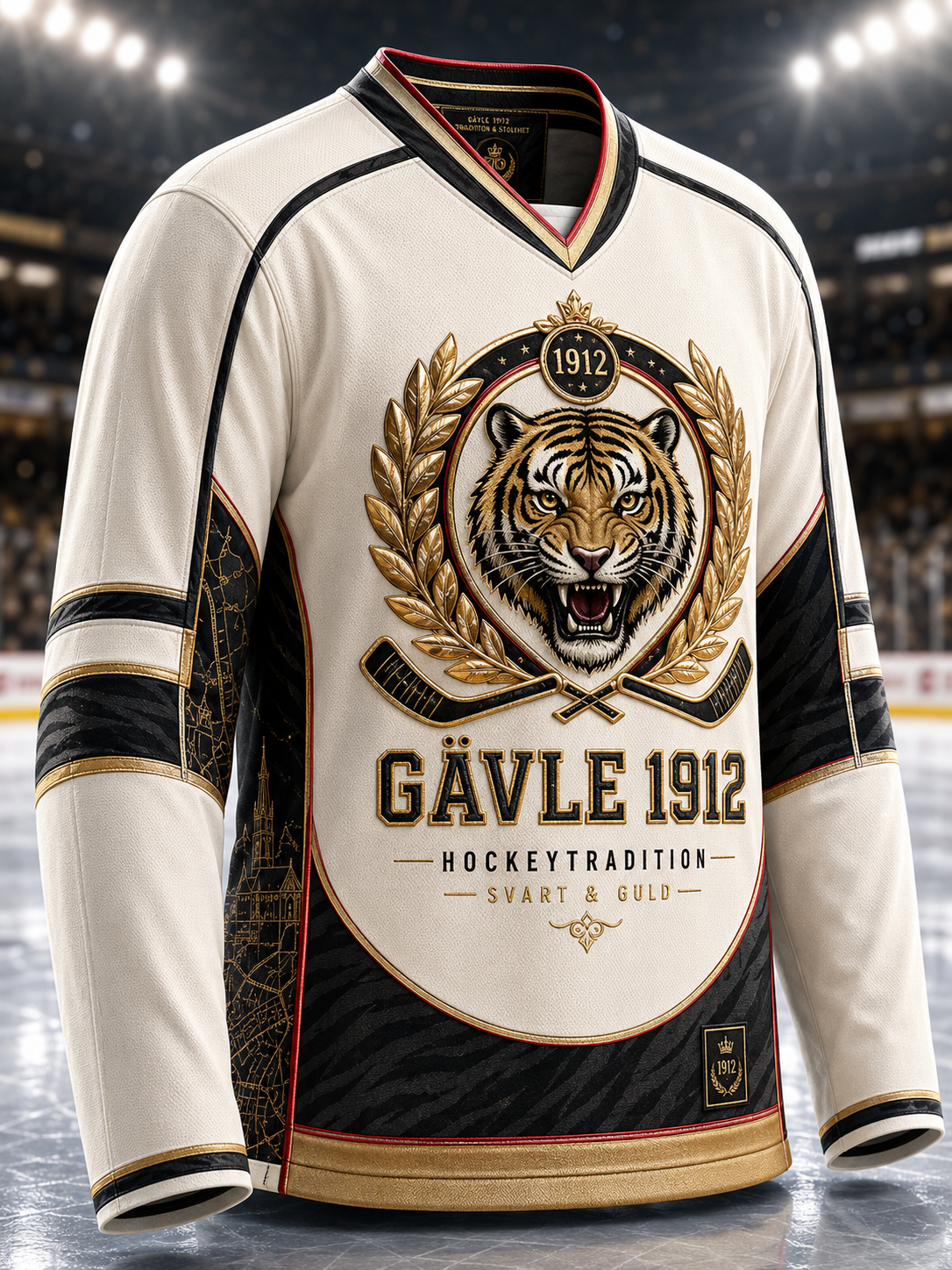 Herrarnas svenska ishockeylag Brynäs IF-linne med lång ärm