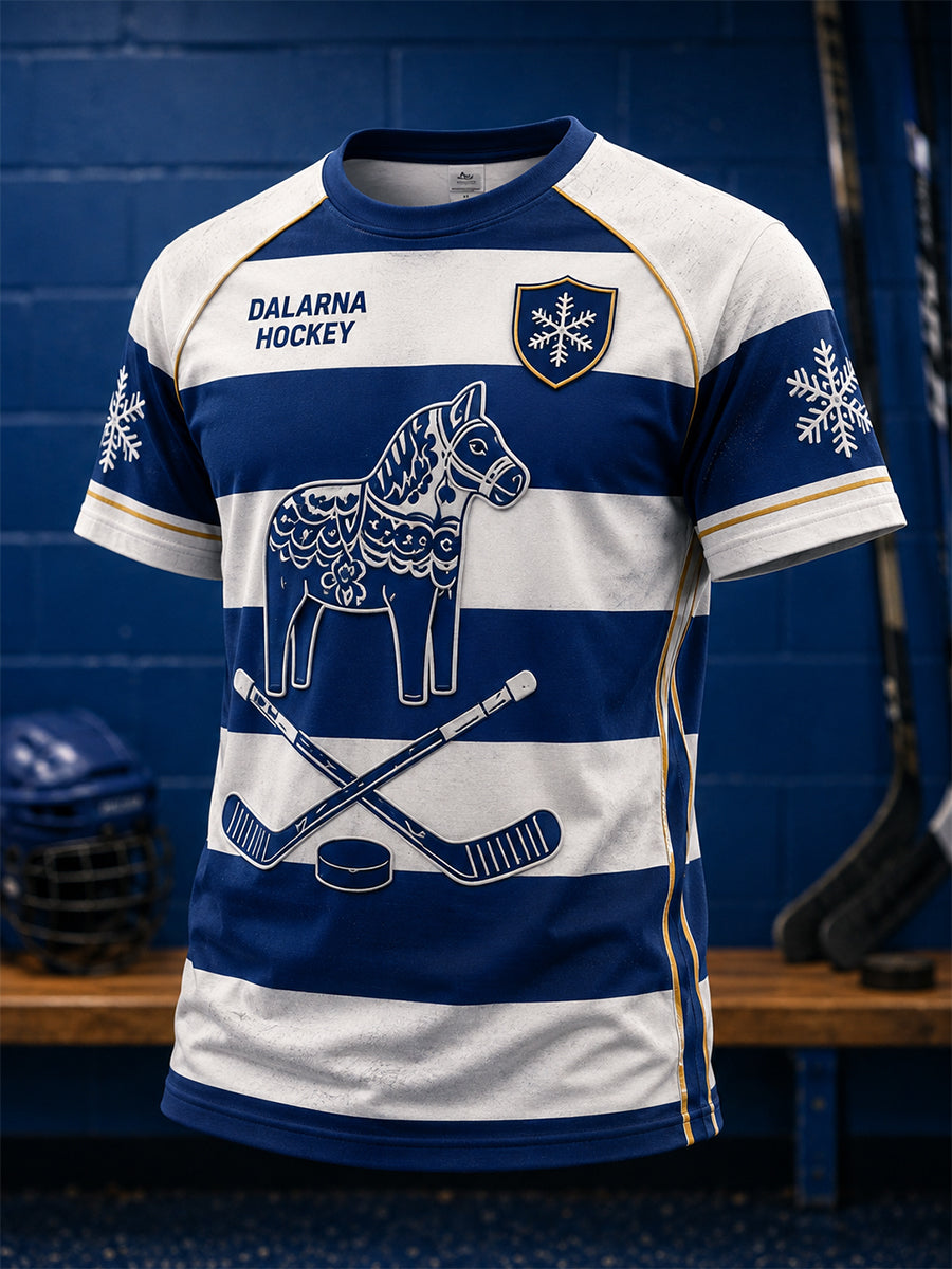 Herrligan Svensk ishockey Leksands IF Fans Älskare kortärmad t-shirt